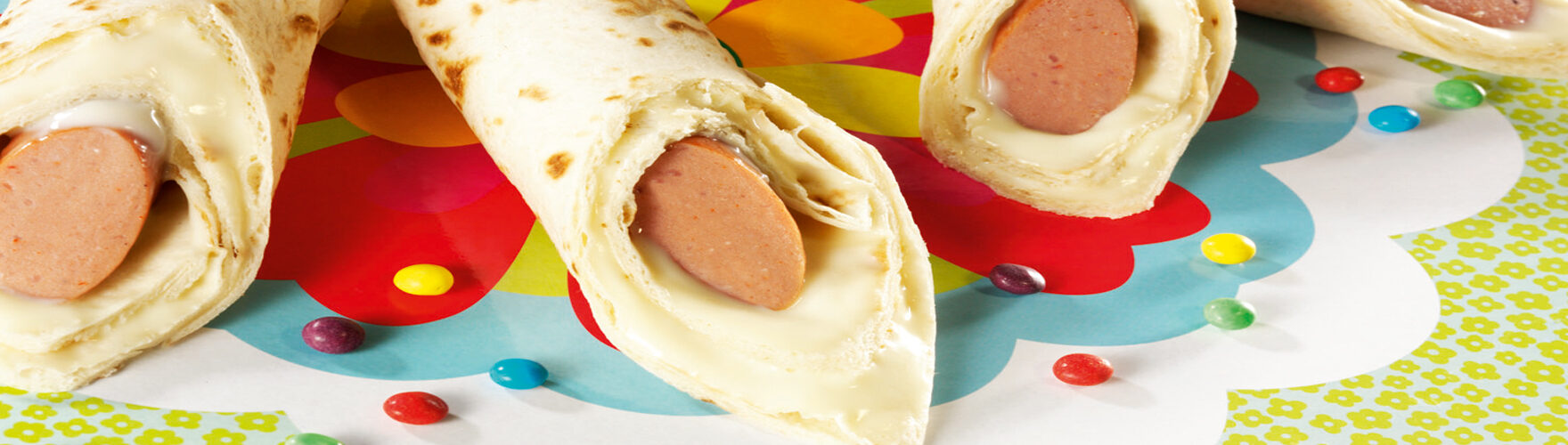 Hotdog wraps voor kinderen