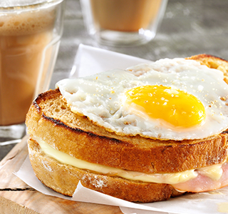 Delicious croque madame