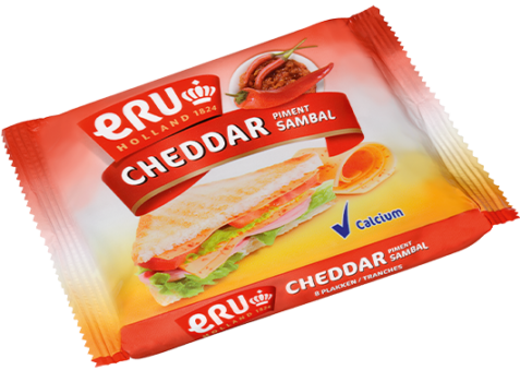 ERU Slices Cheddar Red Pepper