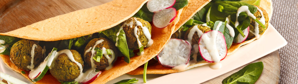 Wrap with falafel