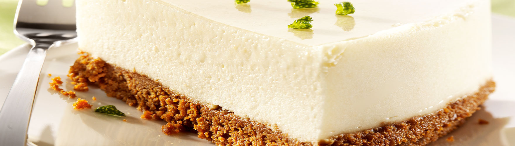 Cheesecake cremoso com sabor doce a maçã e mel