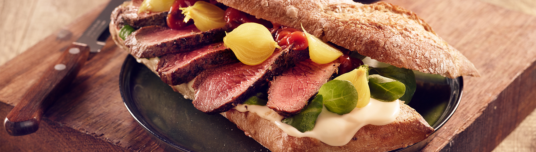 ERU Spreadable Gouda Extra Aged Steak Sandwich