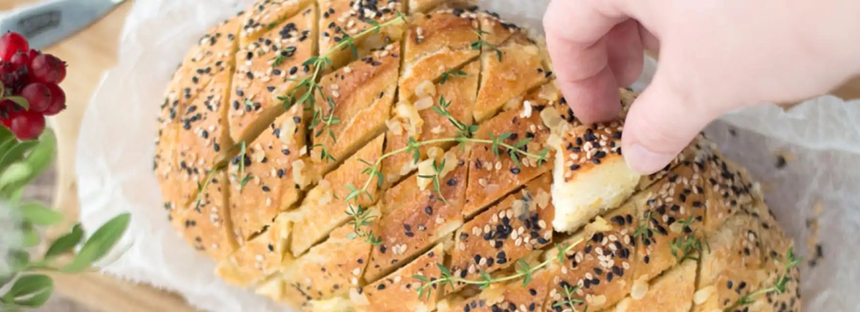 Maak een borrelbrood met brie