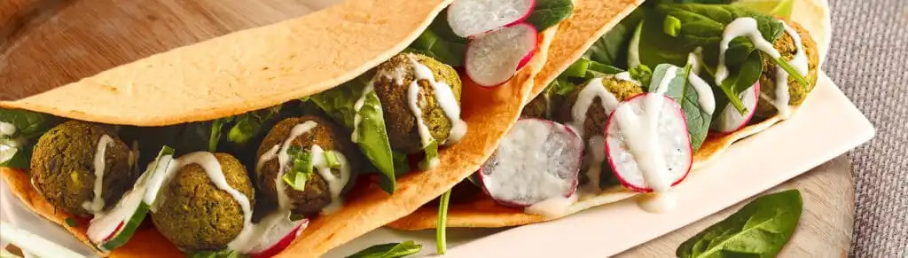 Wrap met falafel