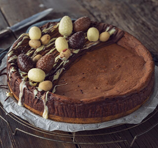 Chocolade cheesecake met brie