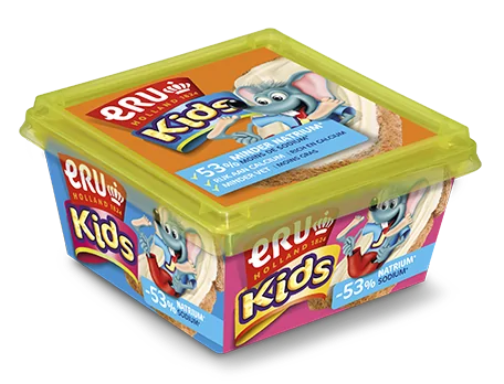 Kleurrijke boterham met ERU Kids