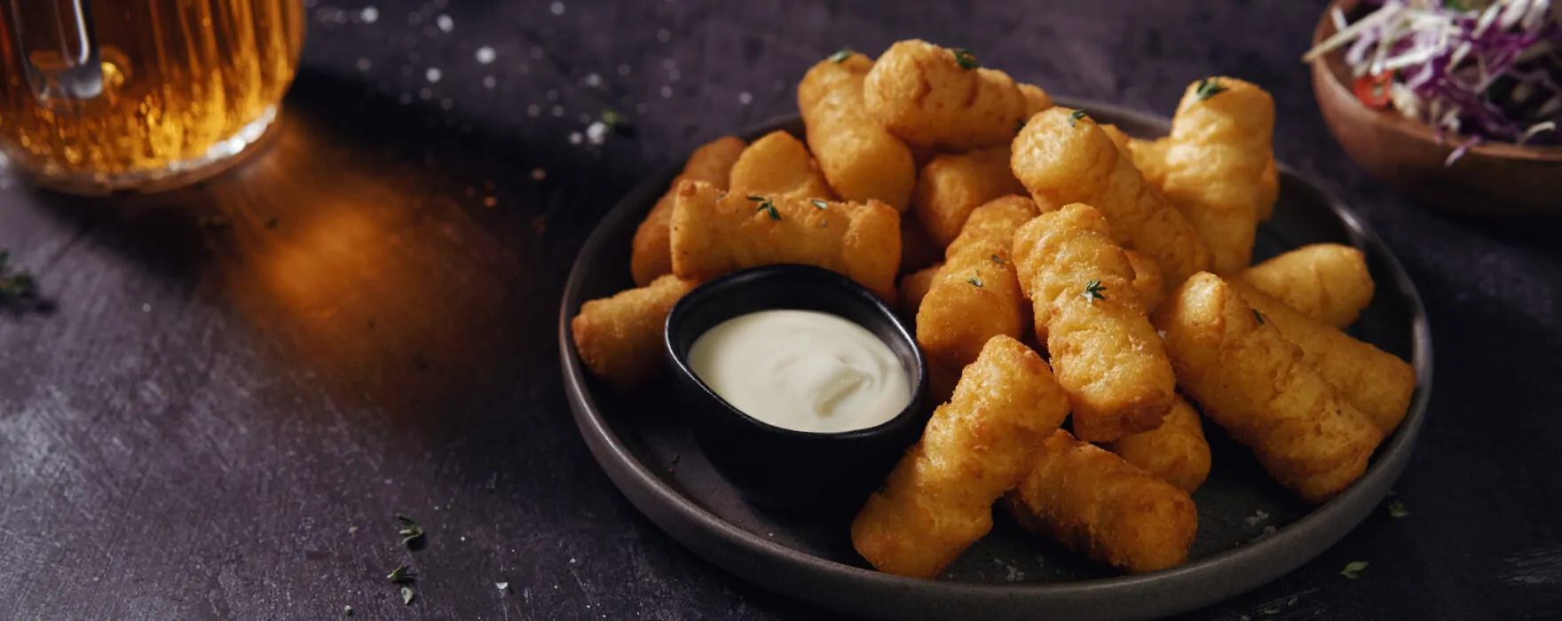 Aardappelkroketjes met extra gerijpte kaas