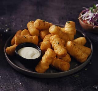 Aardappelkroketjes met extra gerijpte kaas