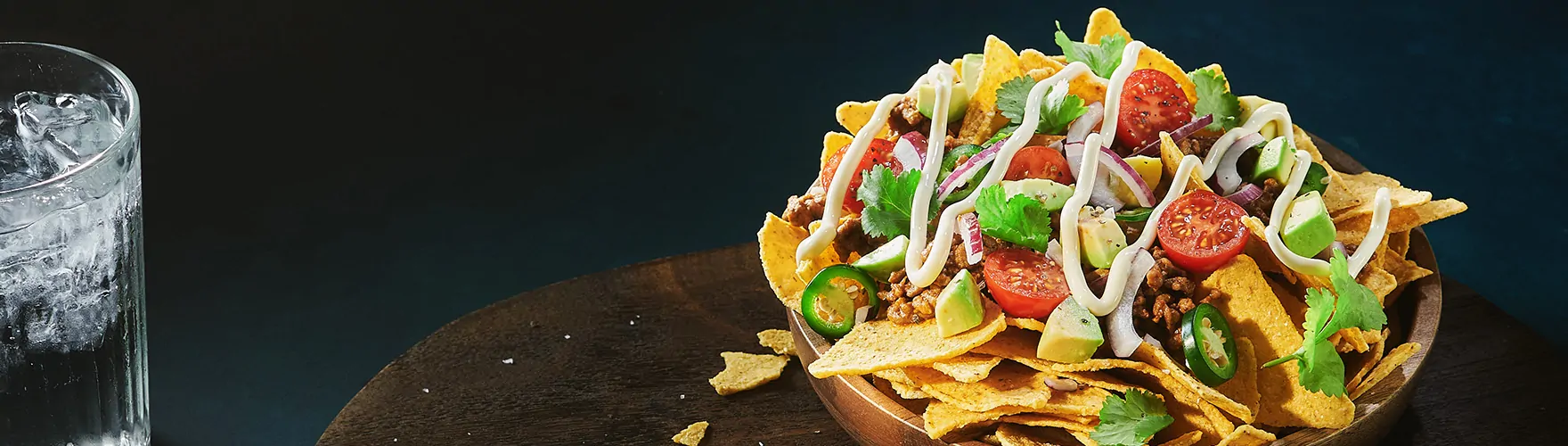 Loaded nachos met extra gerijpte kaas