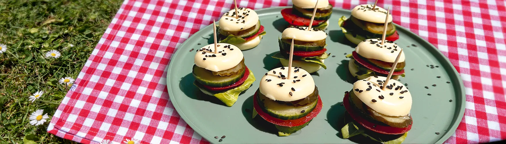 Mini kaasburgers met ERU Kids Snack